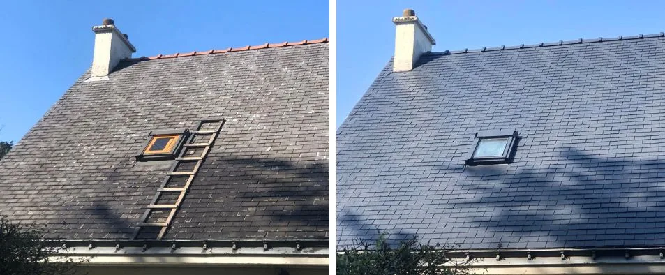 Nettoyer sa toiture en ardoise