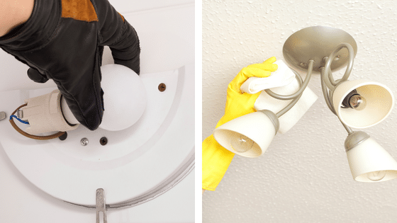 Changer les ampoules par des ampoules basse consommation et depoussier les lampes