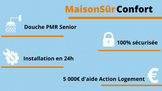 Installer une douche PMR senior