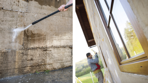 Nettoyage et reparation d'une facade