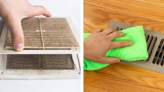 Nettoyage des aerations et des bouches d'extraction