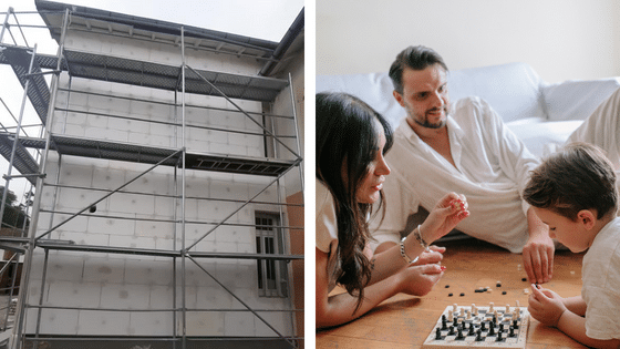 Des travaux en exterieur sans impact sur la vie de famille