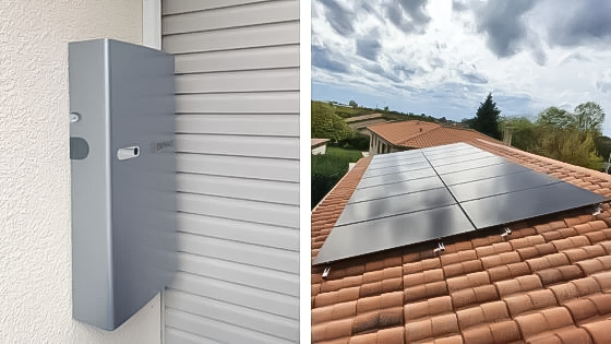 batterie de stockage reliee au systeme photovoltaique